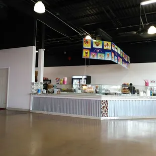 the interior of a restaurant