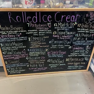 Rolled Ice Cream Mixtures