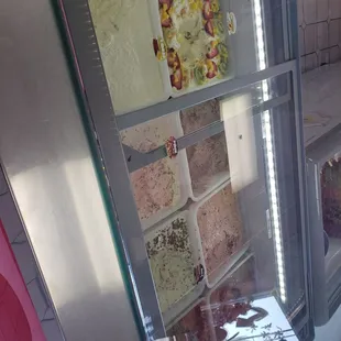 Freezer with treats for sale.