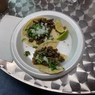 Carne tacos