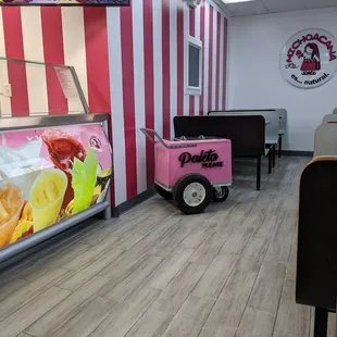 the ice cream parlor