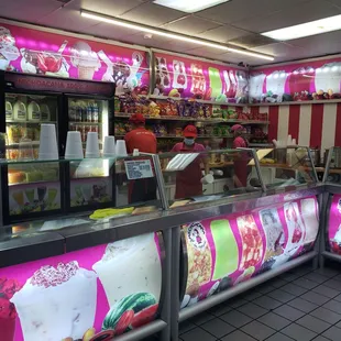 Ice cream counter