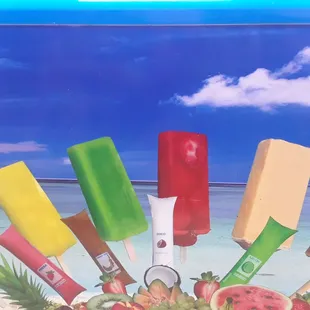 a variety of ice creams