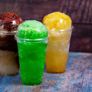three different drinks