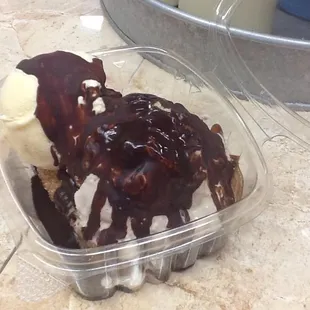 Churros with ice cream