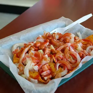 Cueritos salad, a tasty Mexican food..