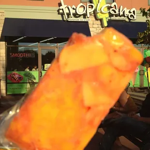 Mango and chili Popsicle