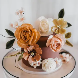 Blueberry lemon cream cheese wedding cake (6")