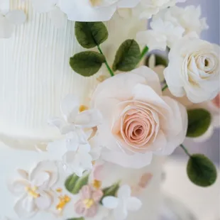 Close up of sugar flowers