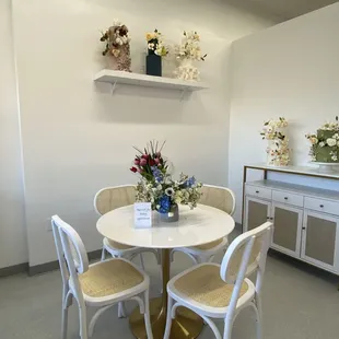 Reserved tasting area.