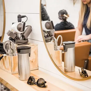 a woman in a salon