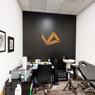 a salon room