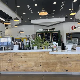 Front of the coffee stand