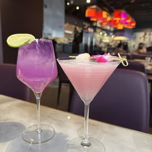 Lychee martini &amp; purple sky