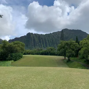 View from 4th tee box a long par 3, about 200yds.