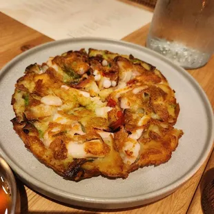 Seafood pancake