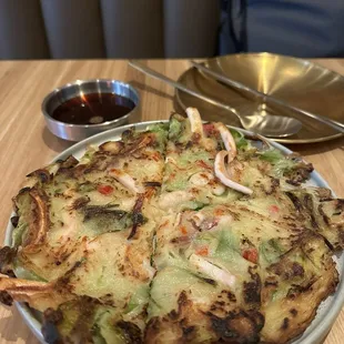 Seafood pancake