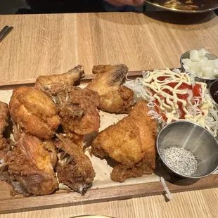 Korean fried half chicken