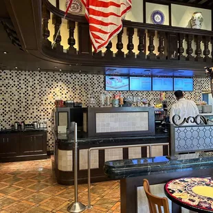 the dining area of a restaurant