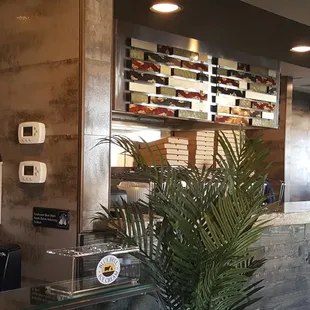 a view of the counter