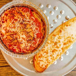 pizza and bread