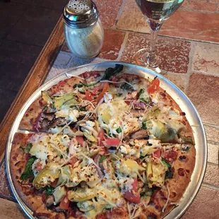 Small Mediterranean on whole wheat