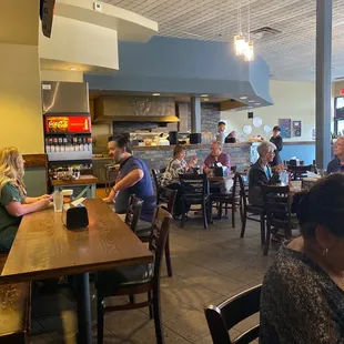 customers sitting at tables