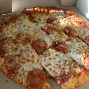 Cheese Pizza with Pepperoni