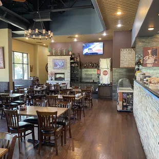the dining area