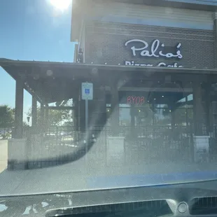 the front of the restaurant