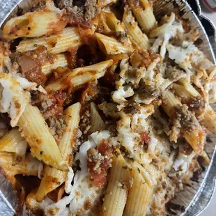 Baked Ziti with Meat Sauce