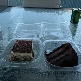 Tiramisu &amp; chocolate mousse cake