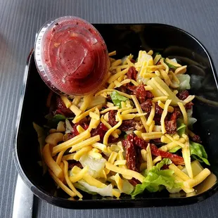 Lunch special salad, upgraded to gourmet Nutty Hawaiian for only $1