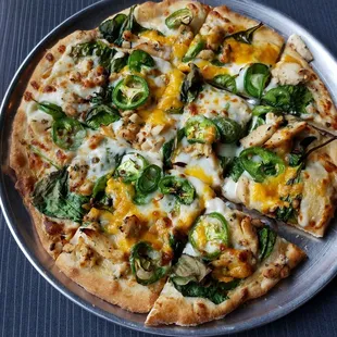 9" lunch special, Grace's Alfredo sub fresh jalapenos​for mushroom.