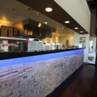interior, sushi and sashimi