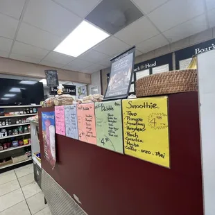 a variety of deli items