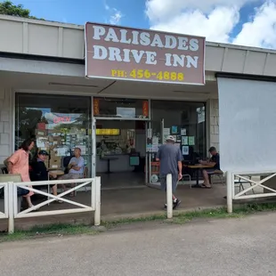 Small diner with seats outside