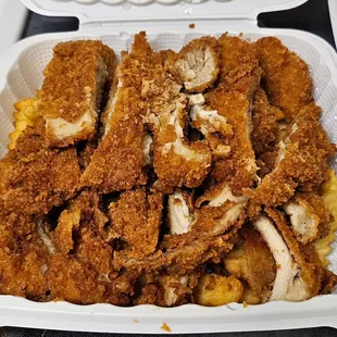Mini chicken katsu all fries... (yup this is a mini)