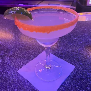 Margarita with sugar rim, could have used ice