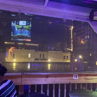 View from one side of the patio