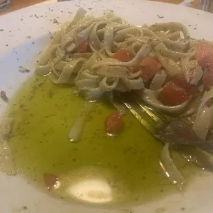 Grilled Chicken Fettuccine grease soup