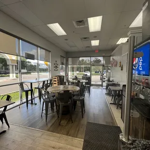 the inside of the restaurant