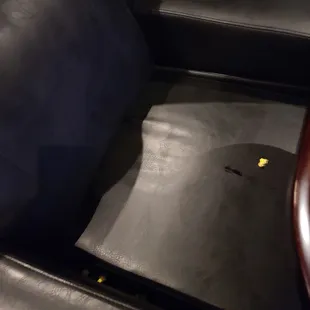 Filthy. Popcorn all over the floor and seats and greasy handprints everywhere.