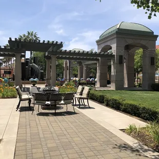 Outdoor plaza. This is where they hold the concerts and events.