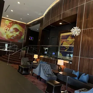 the lobby area