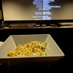 Popcorn and movie