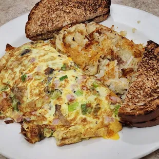 Country Frittata with wheat toast and HB