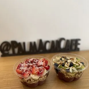 Palma Bowl (left) and Tamalpais Bowl (right)