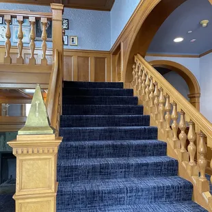 Beautiful staircase inside the mansion