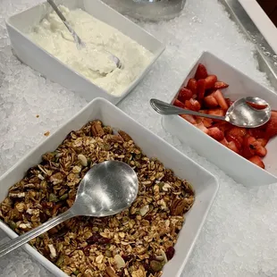 Granola and Yogurt Station at the Breakfast Buffet